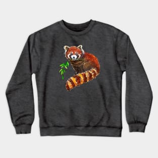 Fuzzy Red Panda Crewneck Sweatshirt